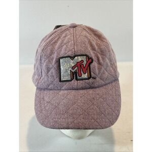 MTV Music Television Quilted Ball Cap Hat Adjustable Baseball
